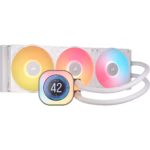 Corsair iCUE LINK TITAN 360 RX LCD RGB Liquid CPU Cooler, RX120 RGB Magnetic Dome Fans, Personalised LCD Screen, iCUE LINK Hub Included, White - Image 3