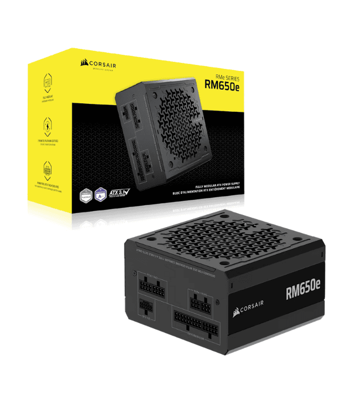 Corsair 650W RMe Series RM650e PSU Fully Modular Cybenetics Gold Zero RPM Mode ATX 3.1