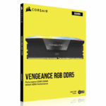 Corsair Vengeance RGB 32GB Kit (2 x 16GB), DDR5, 6400MHz, CL36, 1.35V, PMIC, XMP 3.0, Black, DIMM Memory