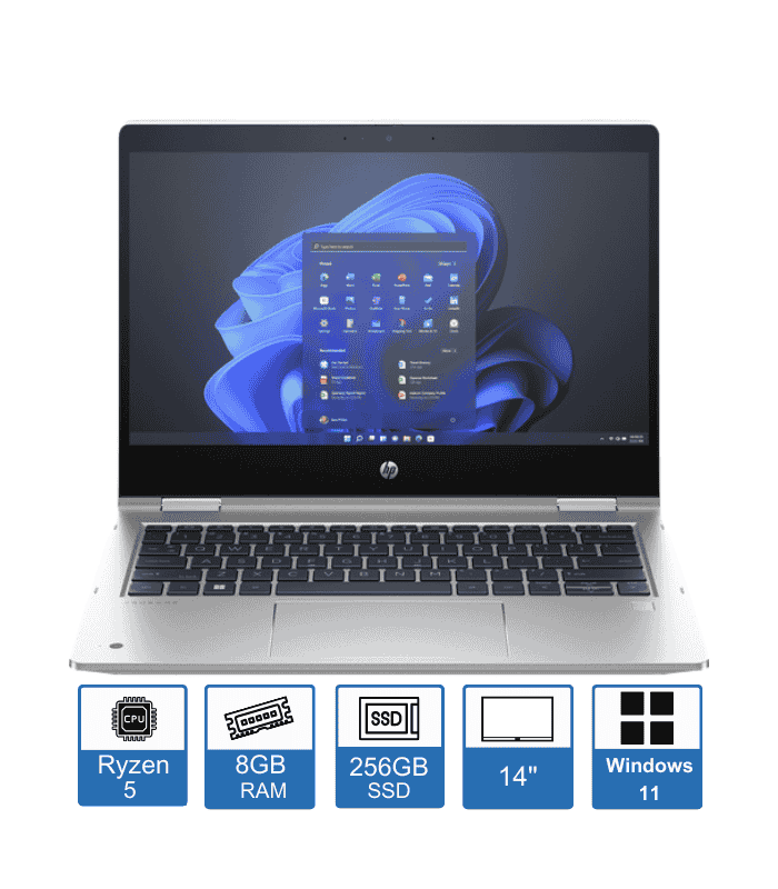 HP ProBook 445 G10, Ryzen 5-7530, 8GB RAM, 256GB SSD, 14" FHD, Windows 11 Pro, 1-Year Warranty