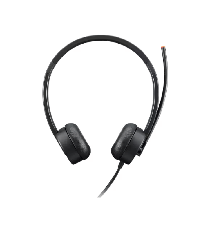 Lenovo Essential Stereo Analog Headset Comfort fit ear piece Adjustable Headband and Boom Arm 180 Degree Microphone Fits standard 3.5mm port 1 Year Warranty