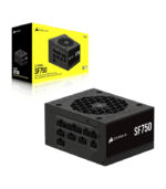 Corsair 750W SF Series SF750 SFX PSU, Fully Modular, 80+ Platinum, ATX 3.1, PCIe 5.1