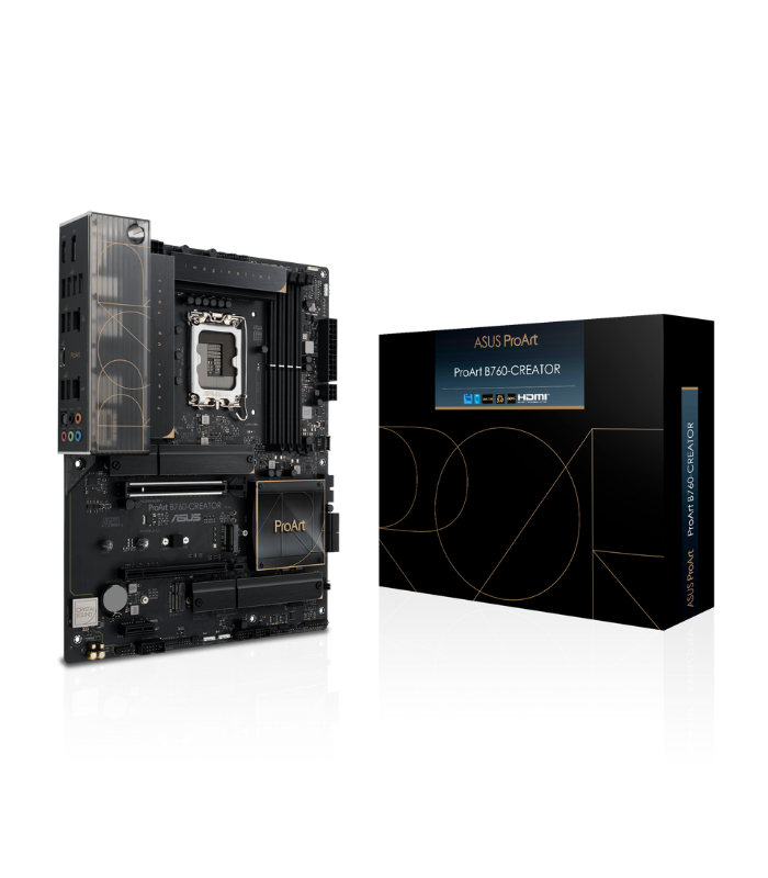 Asus PROART B760-CREATOR, Intel B760, 1700, ATX, 4 DDR5, HDMI, DP, 2.5G LAN, PCIe5, 3x M.2, Creator Hub