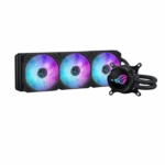 Asus ROG STRIX LC III 360 ARGB LCD Liquid CPU Cooler, 360mm, 7th Gen v2 Asetek Pump, ARGB Fans, Customisable LCD Display, Rotatable Water Block, Black
