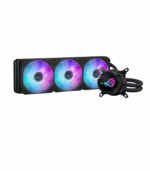 Asus ROG STRIX LC III 360 ARGB LCD Liquid CPU Cooler, 360mm, 7th Gen v2 Asetek Pump, ARGB Fans, Customisable LCD Display, Rotatable Water Block, Black