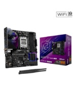Asrock B850M RIPTIDE WIFI, AMD B850, AM5, Micro ATX, 4 DDR5, HDMI, DP, Wi-Fi 7, 2.5G LAN, RGB, 3x M.2