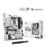 ASRock Z890 PRO RS WiFi White, Intel Z890, ATX, DDR5, HDMI, DP, 2 TB4, Wi-Fi 6E, 2.5G LAN, RGB, 4x M.2