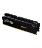 Kingston Fury Beast 64GB Kit, DDR5, 5600MHz, CL40, 1.25V, ECC, PMIC, Intel XMP 3.0, Black, DIMM Memory