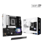 Asrock B860M PRO RS WIFI, Intel B860, 1851, Micro ATX, 4 DDR5, HDMI, DP, Wi-Fi 6E, 2.5G LAN, RGB, 3x M.2