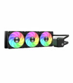 Vida TriFrost 360mm ARGB Liquid CPU Cooler, 3x ARGB PWM Fans, ARGB CPU Block, 300W TDP, Black