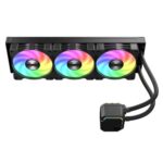 Vida TriFrost 360mm ARGB Liquid CPU Cooler, 3x ARGB PWM Fans, ARGB CPU Block, 300W TDP, Black - Image 3