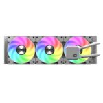 Vida TriFrost 360mm ARGB Liquid CPU Cooler, 3x ARGB PWM Fans, ARGB CPU Block, 300W TDP, White - Image 2