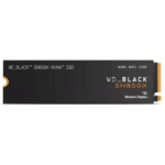 WD 1TB Black SN850X M.2 NVMe Gen4 SSD, M.2 2280, PCIe4, R/W 7300/6300 MB/s, 800K/1100K IOPS, No Heatsink