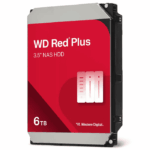 WD 3.5", 6TB, SATA3, Red Plus NAS Hard Drive, 5400RPM, 256MB Cache, OEM