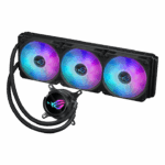 Asus ROG STRIX LC III 360 ARGB LCD Liquid CPU Cooler, 360mm, 7th Gen v2 Asetek Pump, ARGB Fans, Customisable LCD Display, Rotatable Water Block, Black - Image 2