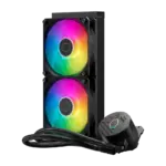Cooler Master MasterLiquid 240 Core II 240mm ARGB Liquid CPU Cooler, Dual Chamber Pump w/ Infinity Mirror, White - Image 2