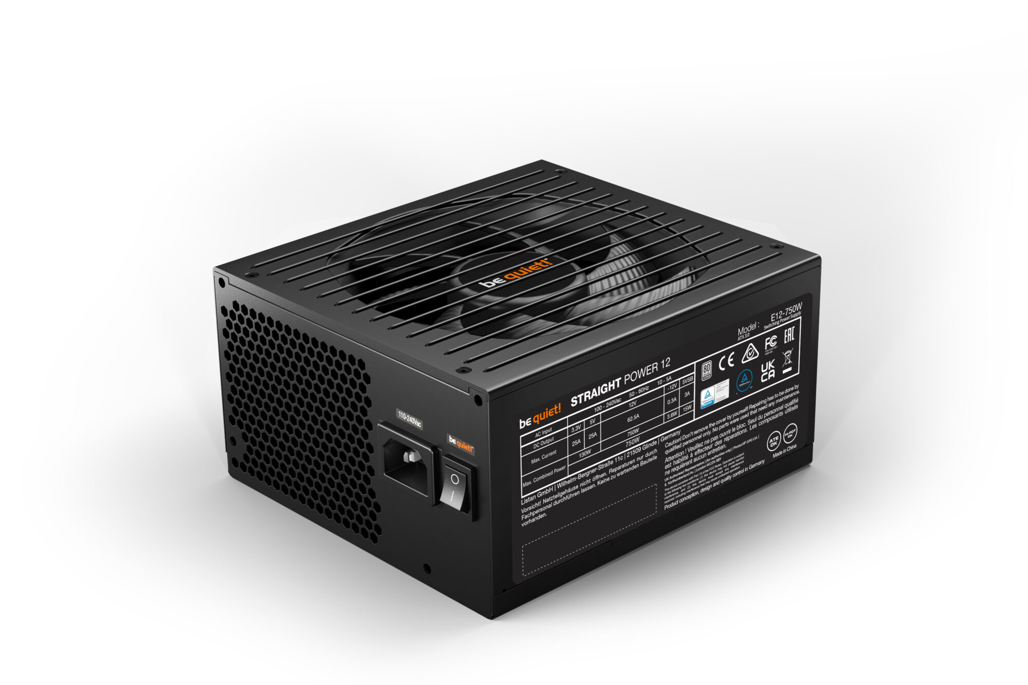 Be Quiet! 750W Straight Power 12 PSU Fully Modular 80+ Platinum ATX 3.0 - Image 3