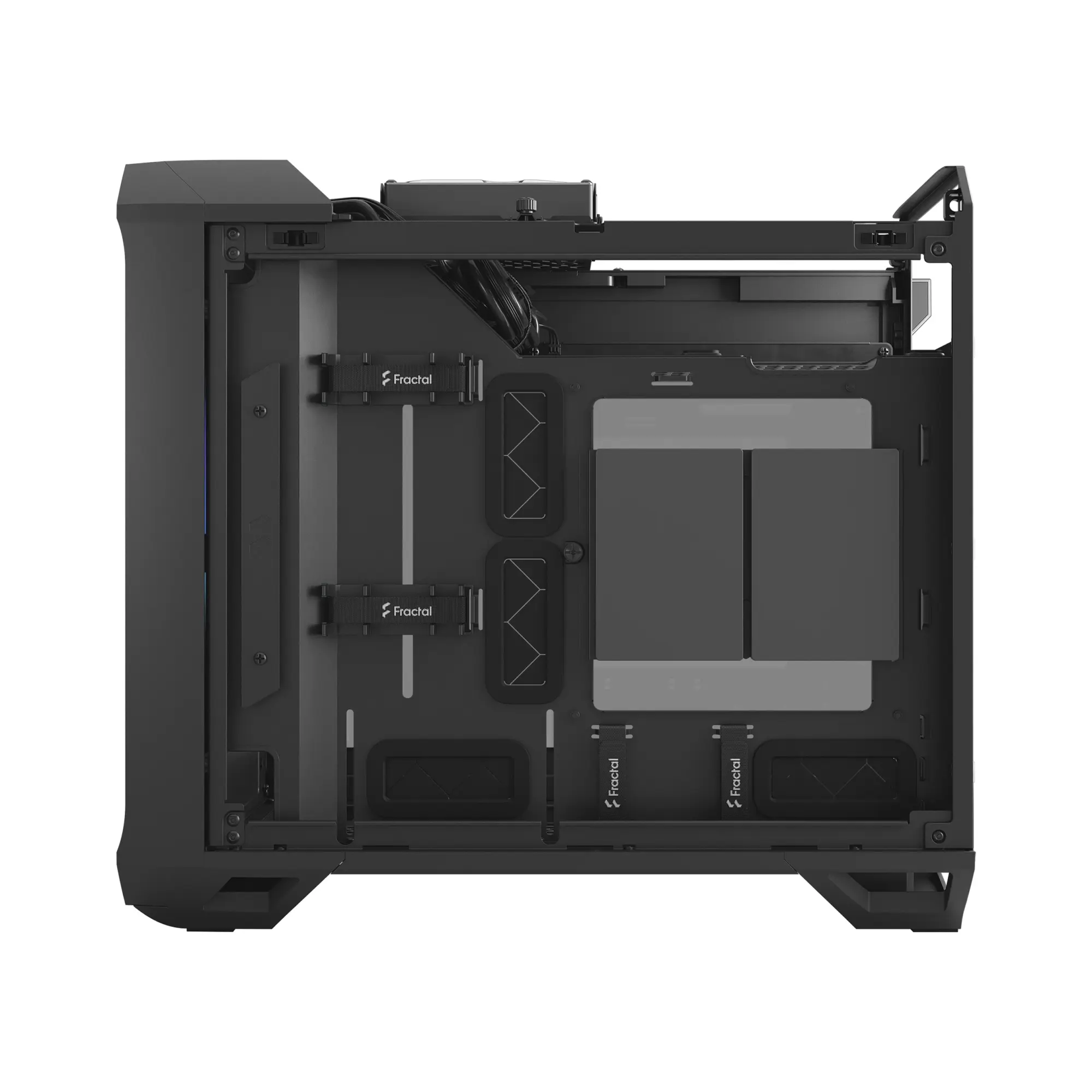 3 Fractal Design Torrent Nano (Light TG RGB) Case w/ Light Tint Glass Windows, 1 RGB Fan, ATX PSU, RGB Strip, Front Grille, USB-C - Image 2