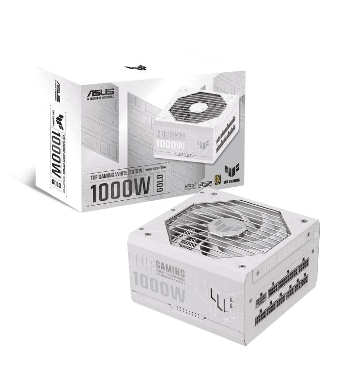 Asus 1000W TUF Gaming Gold PSU Fully Modular 80+ Gold ATX 3.1 White