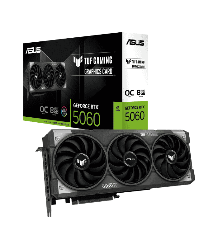 Asus TUF GAMING RTX 5060 Overclocked 8GB DDR7 RGB Lighting