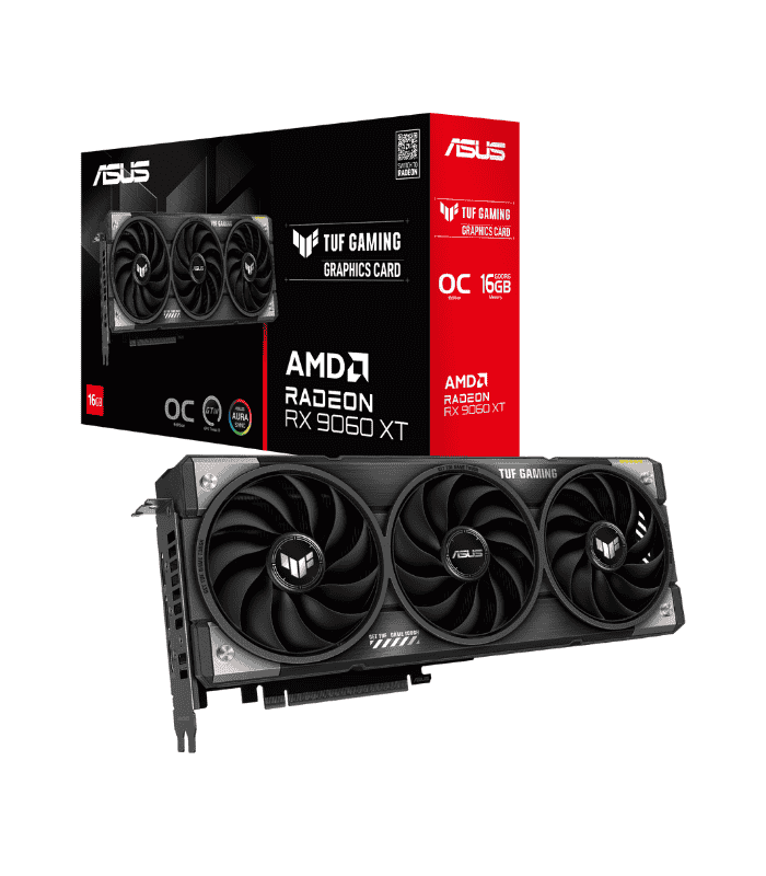 Asus TUF GAMING RX 9060 XT Overclocked 16GB DDR6 RGB Lighting