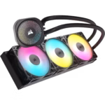 Corsair NAUTILUS 360 RS ARGB Liquid CPU Cooler RS120 ARGB Magnetic Dome Fans RGB Pump Black - Image 3