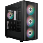 Cooler Master MasterBox 600 Gaming Case w/ Glass Side E-ATX  FineMesh Front Black