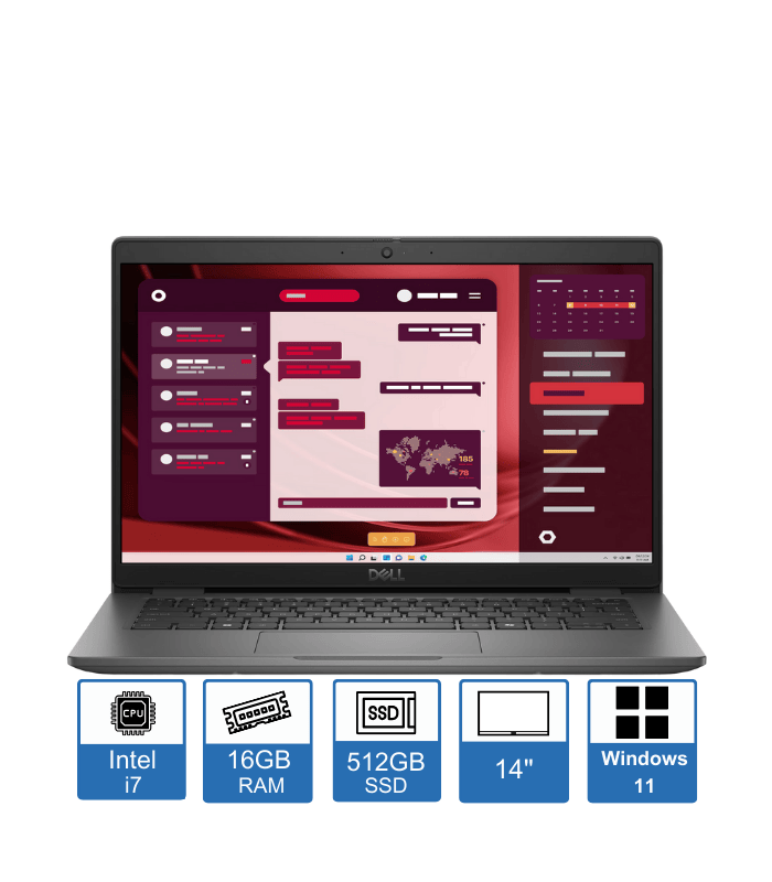 Dell Latitude 3450 – 14″ FHD – Intel Core i7-1355U – 16GB RAM – 512GB SSD – Windows 11 Pro – 3-Year Pro Support