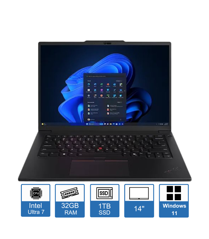 Lenovo ThinkPad P14s Gen 5 – 14″ WUXGA Display – Intel Core Ultra 7 155H – 32GB RAM – 1TB SSD – RTX A500 – Windows 11 Pro – 1-Year Premium Warranty