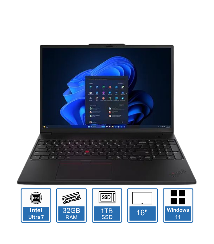 Lenovo ThinkPad P16s Gen 3 – 16″ WUXGA Display – Intel Core Ultra 7 155H – 32GB RAM – 1TB SSD – Windows 11 Pro – 1-Year Premium Warranty