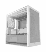 NZXT H3 Flow Micro ATX Airflow PC Case All White High-Airflow Design