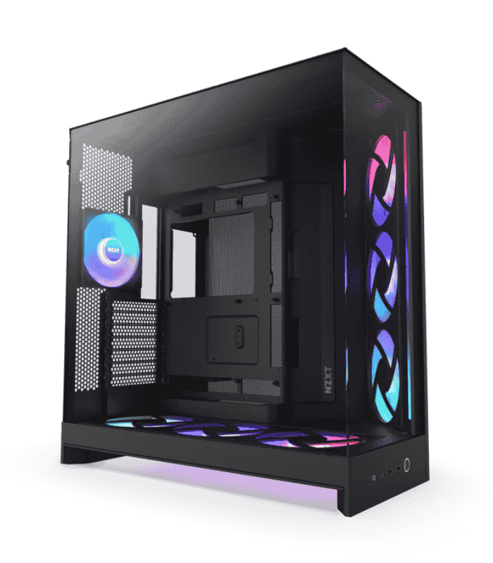 NZXT H9 Air Flow 2025 Large Dual Chamber Black RGB Mid Tower Case 1