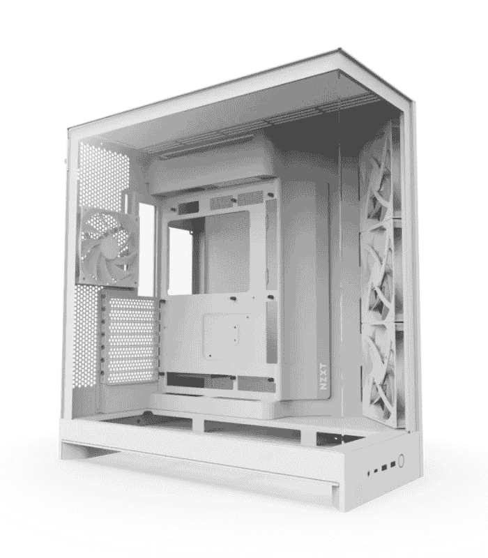 NZXT H9 Air Flow (2025) Large Dual-Chamber White Mid Tower Case