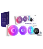 NZXT Kraken Elite 420 RGB AIO Liquid CPU Cooler White - Image 2
