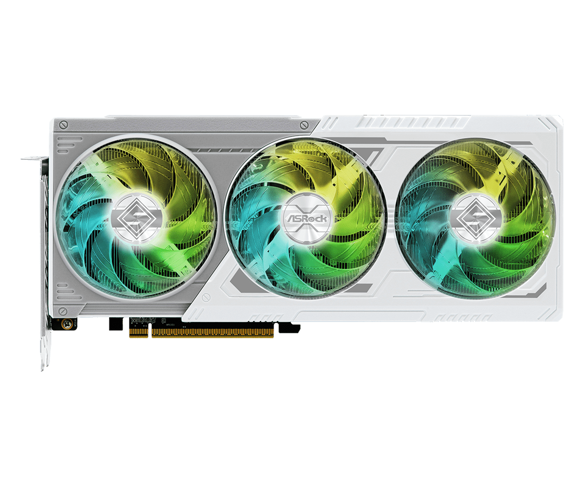Radeon RX 9060 XT Steel Legend 16GB OC(L2) Asrock RX 9060 XT Steel Legend 16GB OC RGB Lighting White - Image 2
