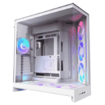 NZXT H9 Flow RGB+ Dual-Chamber ATX Mid Tower Case – White