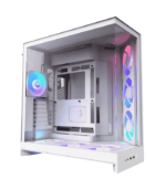 NZXT H9 Flow RGB+ Dual-Chamber ATX Mid Tower Case – White