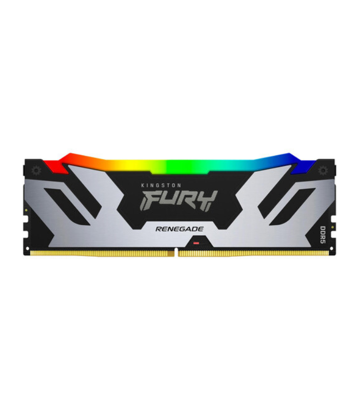 Kingston Fury Renegade RGB 16GB, DDR5, 6400MHz, CL32, 1.4V, ECC, XMP 3.0, PMIC, DIMM Memory, Black/Silver