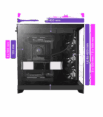 NZXT H9 Air Flow (2025) Dual-Chamber Mid Tower Case – Black - Image 4