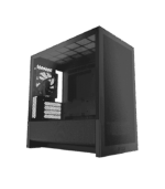 NZXT H3 Flow Midi Tower Black, Compact High-Airflow Micro-ATX Case, Tempered Glass
