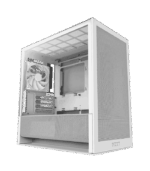 NZXT H3 Flow Micro ATX Airflow PC Case All White High-Airflow Design