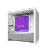 NZXT H3 Flow Midi Tower White, Compact High-Airflow Micro-ATX Case, Tempered Glass - Image 2
