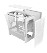 NZXT H3 Flow Midi Tower White, Compact High-Airflow Micro-ATX Case, Tempered Glass - Image 3