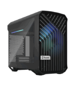 Fractal Design Torrent Nano (Light TG RGB) Case w/ Light Tint Glass Windows, 1 RGB Fan, ATX PSU, RGB Strip, Front Grille, USB-C