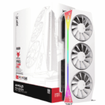 XFX Mercury RX 9070 XT Overclocked White Magnetic Air Edition 16GB DDR6 RGB Lighting