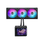 Asus ROG Ryuo IV SLC 360 ARGB Liquid CPU Cooler Movable 6.67" Curved AMOLED Display Daisy-Chained ARGB Fans - Image 2
