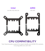 NZXT Kraken Plus 240 AIO Liquid CPU Cooler with LCD Display – Black - Image 8