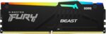 Kingston Fury Beast RGB 128GB Kit, DDR5, 5600MHz, CL40, 1.25V, ECC, PMIC, 3.0, Black, DIMM Memory - Image 2