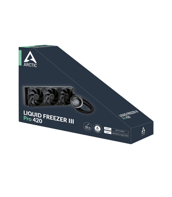 Arctic Liquid Freezer III Pro 420mm Liquid CPU Cooler, P14 Pro PWM Fans & PWM Controlled Pump, Black
