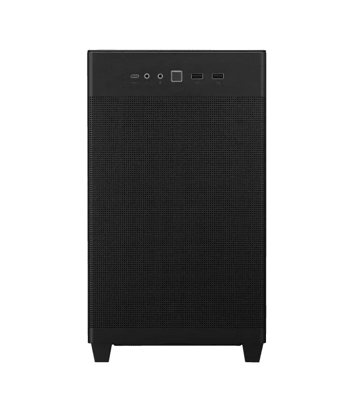 Asus Prime AP201 Gaming Case w/ Tempered Glass Window, Micro ATX, USB-C, Tool-free Panels, 338mm GPU & 360mm Radiator Support, Black